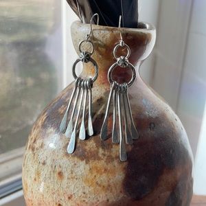 Handmade Sterling Southwest Navajo earrings
